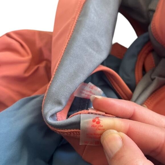 Yagodka Dance set Flying Melody peach blue bra & flutter shorts small medium - Picture 3 of 5